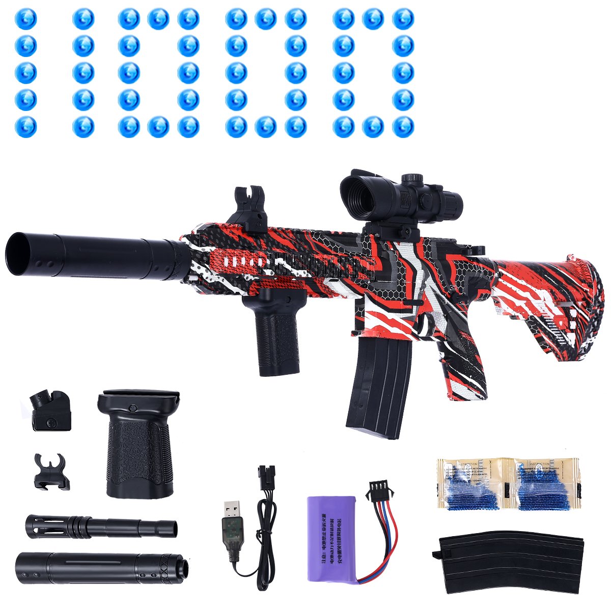 Striker 45 Water Ball Gel Gun - Smg - Water Ball Gel Toy Guns